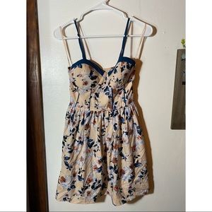 Band of Gypsies pink floral mini dress XS